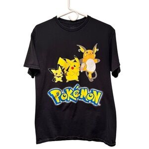Genuine Men’s Black Pokémon Graphic T-Shirt Size M